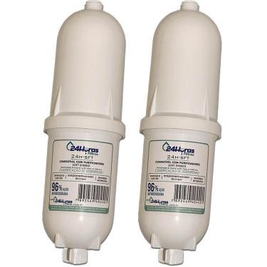 Imagem de Kit 2 Filtro Refil Soft Everest Compatível Vela 2em1 Purificador de Água