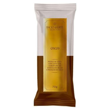 Imagem de Picolé Coco com Chocolate Belga Bacio di Latte 70g Premium