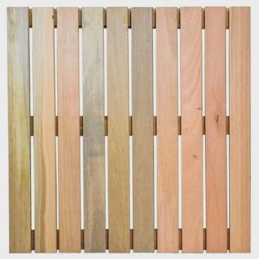 Imagem de Deck de Madeira Modular Base Madeira Isabela Revestimentos 50cmx50cm Placa Eucalipto