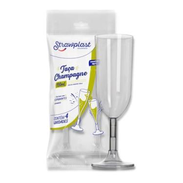 Imagem de Taça 220ml Champagne Descartável Cristal C/14x4