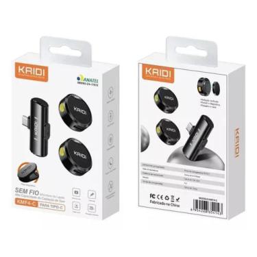 Imagem de Microfone Sem Fio KMF4-C para Android Type-C - KAIDI