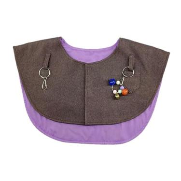 Imagem de IEUDNS Parrot Anti Scratch ombro Protetor de pássaro fralda pendure pendurar brinquedos de pássaro Shawl ombro de animais de estimação para pombos, Roxo