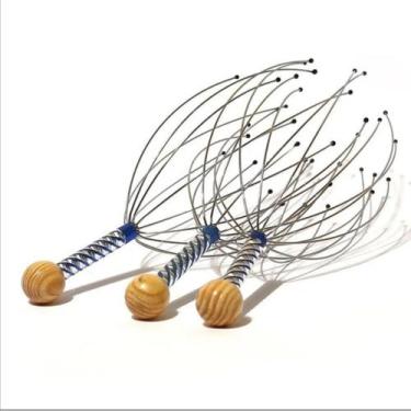 Imagem de Massageador De Cabeça 12 pontas Cafune Relaxante Anti Stress - Home Go