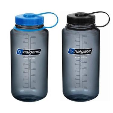 Imagem de Garrafa de água Nalgene Sustain Tritan 946ml Wide Mouth, pacote com 2 