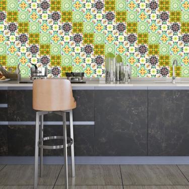 Imagem de Papel De Parede Adesivo Lavável Cozinha 3 metros