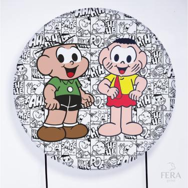 Imagem de Painel Decorativo para Festa 1,50x1,50 metros Vesti Fácil com Elástico Turma da Mônica - Fera Print