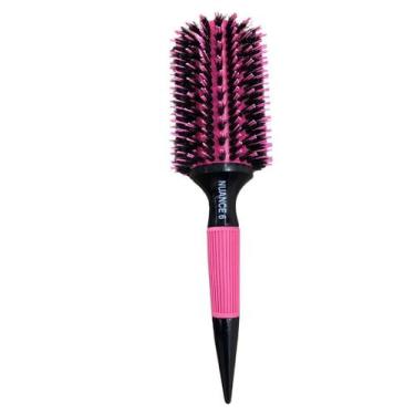 Imagem de Escova rosa nuance com cerdas naturais de javali, tam 6 