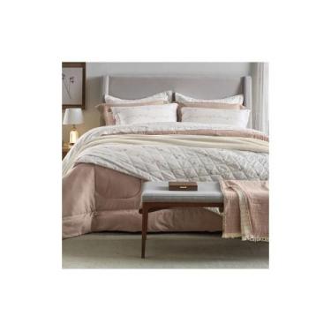 Imagem de Jogo de Cama Karsten Martina Cetim 300 Fios, BRANCO, QUEEN