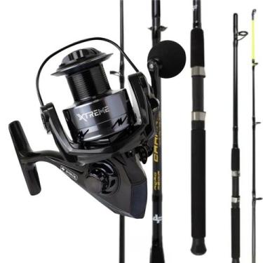 Imagem de Kit Vara e Molinete Xtreme 40 Drag 11 kg Pesca Pesada - ALBATROZ, Graf