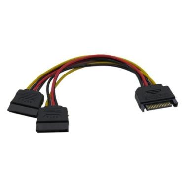 Imagem de Cabo de alimentacao sata m x 2 sata f - 15cm - 018-9991 - Geral