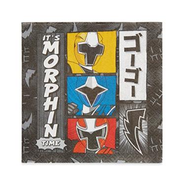 Imagem de Amscan 511723 Power Rangers Ninja Steel Luncheon Napkin, 16 pcs, Party Favor