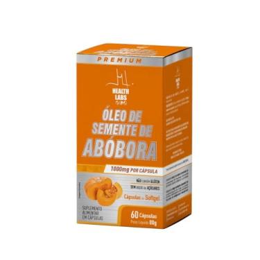 Imagem de Óleo de Semente de Abóbora, 60 Cápsulas, 1000mg, Suplemento Alimentar Health Labs