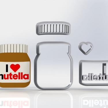 Imagem de Cortador Lucas Neto Pote Nutella Modular Tamanho 5Cm