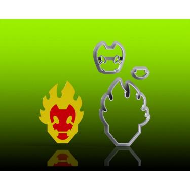 Imagem de Cortador Ben 10 Chama Modular Tamanho 6Cm