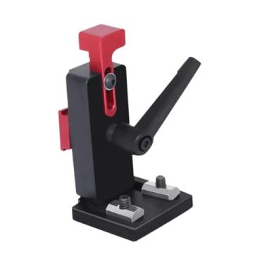 Imagem de Ｂｅｓｇａ Localizador de calha tipo 45, ferramentas manuais, limitador de ranhura em T para trilho de marcenaria, Preto