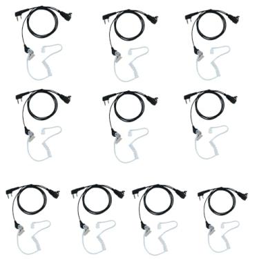 Imagem de Sarcia Walkie Talkie Fone De Ouvido Microfone Ptt Para Baofeng Uv-5R Uv-82 Bf-888S Bf-F8Hp Kenwood Tk-2107 Nx-1300 Rt15 Rt21 Rt22 Rt68 H-777 H-777S K1 Arcshell Ar-5 Rádio Bidirecional Com Tubo Acúst