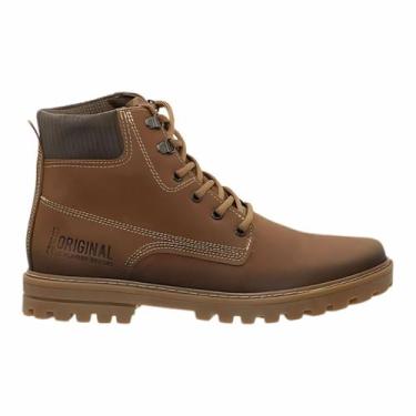 Imagem de Bota Masculina Pegada Casual Couro Legítimo Original, Marrom, 38