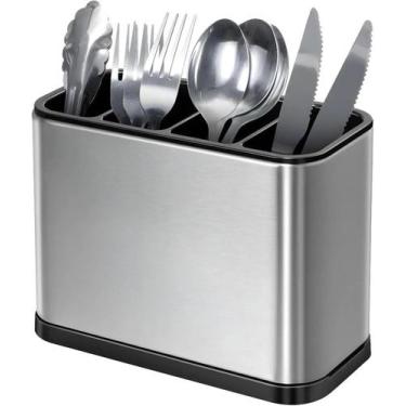 Imagem de Porta Talheres Aço Inox 316 Escorredor 4 Divisórias Cozinha - Sweet Ho