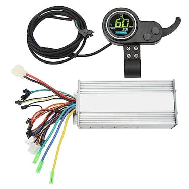 Imagem de Motor sem escova controlador Kit 1000W 36V 48V alta potência LCD display polegar acelerador bicicleta elétrica scooter peças liga de alumínio ABS durável fácil instalar