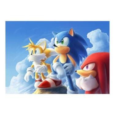 Imagem de Papel De Parede Adesivo Decorativo Game Sonic 1Mx70Cm - Beni Store