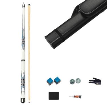 Imagem de CQBXRD Taco de sinuca de bordo de 1/2 – Bastões de taco de bilhar de 147 cm para adultos, pontas de 10,8 mm/11,5 mm/13 mm, bastões de sinuca para mesa de sinuca (147 cm) (taco de sinuca B + acessórios