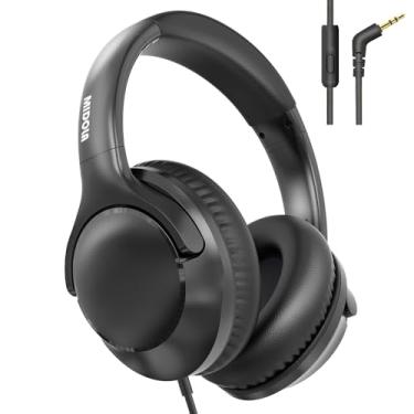 Imagem de MIDOLA Volume Limited, 85/96 dB, fones de ouvido para crianças, fones de ouvido com proteção contra ruído e som dobrável com cabo auxiliar de 3,5 mm com microfone para crianças, escola, celular, PC,