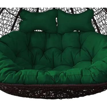 Imagem de Almofada De Cadeira De Balanço Dupla, Almofada De Cadeira De Ovo Pendurada Grossa à Prova D'água, Almofada De Assento De Substituição Lavável Para Cadeiras De Rede, Almofadas De, G