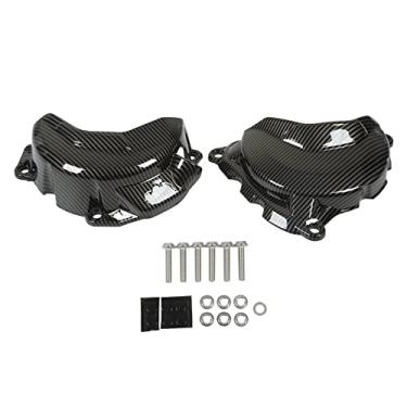 Imagem de Protetor de cilindro de motor de fibra de carbono para F900XR F900R F850GS F750GS 2020-2022 - Protetor de motor de motocicleta - Material ABS - Fácil instalação