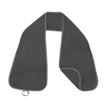 Imagem de Bothyi Protetor de roupas com babador para adultos, resistente a manchas, fácil de usar, reutilizável para idosos, à prova d'água para pais, homens e, Cinza Escuro