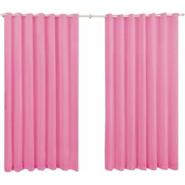 Imagem de Cortina Para Sala Ou Quarto 3,00x2,50 metros(ROSA CHICLETE)