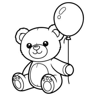 Imagem de Adesivo Ursinho Urso fofinho para quarto de bebê infantil notebook janela portas paredes ambientes vários tamanhos (PRETO, 20x25,4cm)