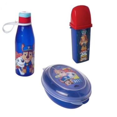 Imagem de Garrafa Patrulha Canina Original acompanha saboneteira e porta escovas