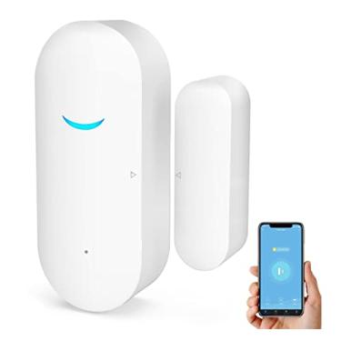 Imagem de SENCKIT Sensor De Porta E Janela Sem Fio Wi-Fi, Alarme Inteligente Tuya Com Aplicativo Notificação Gratuito, Controle Sistema Segurança Residencial, Compatível Alexa, Google Home Siri (1 Unidade)