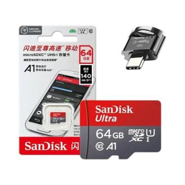 Imagem de Cartão Micro SD SanDisk A1 De 256GB 128GB 64GB 32GB Classe 10 UHS-1 Co