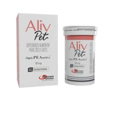 Imagem de Agener União Aliv Pet 50mg 40 Comprimidos Palatável Cão/gato