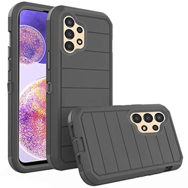 Imagem de Asuwish Capa para celular Samsung Galaxy A13 4G híbrida resistente à prova de choque rígida protetora à prova de quedas corpo inteiro dupla 3 camadas acessórios móveis resistentes Gaxaly A13 Galaxies