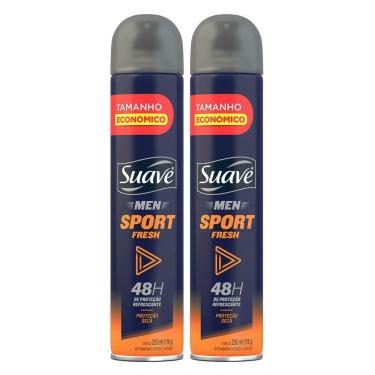 Imagem de Kit 2 Desodorante Suave Men Sport Fresh Aerossol Antitranspirante 48h 200ml