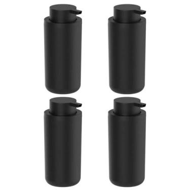 Imagem de 4x Dispenser Sabonete Liquido Detergente 500ml Preto - OU
