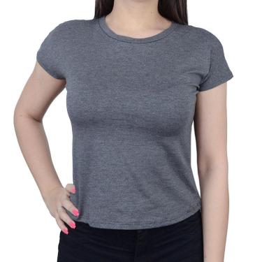 Imagem de Blusa Feminina Lunender Viscose Cinza Mescla - 00466-Feminino