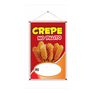 Imagem de Banner pronto Crepes BA 105 medida 45x70 cm arte pronta