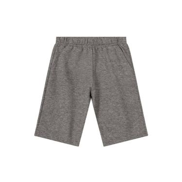Imagem de Bermuda Básica Infantil Menino em Moletinho - Cinza - Brandili