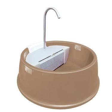 Imagem de Bebedouro Pet Com Fonte Automática Joy Furacão Pet Bivolt Hidratação Sempre Fresca Para Cães E Gatos Marrom