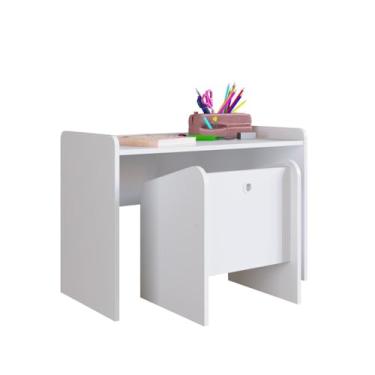 Imagem de Conjunto Mesa e Poltrona Montessoriano Meu Fofinho Branco - Art In Móveis