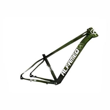 Imagem de Quadro Bicicleta Aro 29 Alfameq Smoke Bike MTB, 15, Verde limão