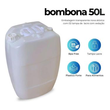 Imagem de Bombona 50L Transparente Para Guardar Brinquedos - 2 Pçs