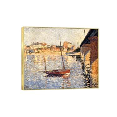 Imagem de Pintura famosa de arte de parede em tela para decoração de casa - Porta 4 - Pôster e impressões douradas para sala de estar 70 x 85 cm 27 x 33 pol