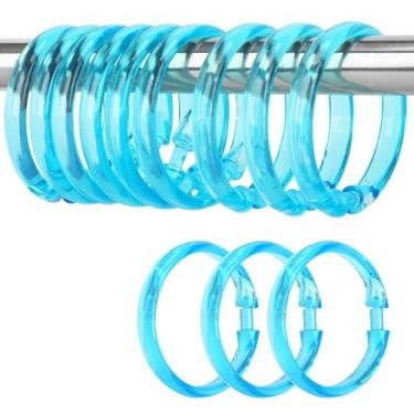 Imagem de Anéis de cortina de chuveiro de plástico premium