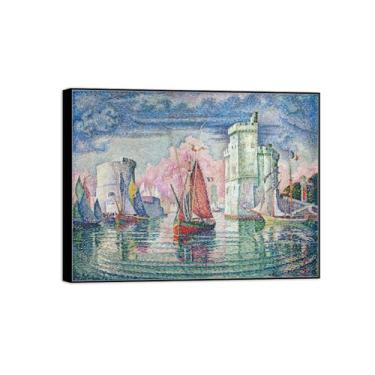 Imagem de BMZFYBS Pintura famosa de arte de parede em tela para decoração de casa - Pôster com moldura preta para entrada na porta e impressões para sala de estar 40 x 50 cm 16 x 20 pol