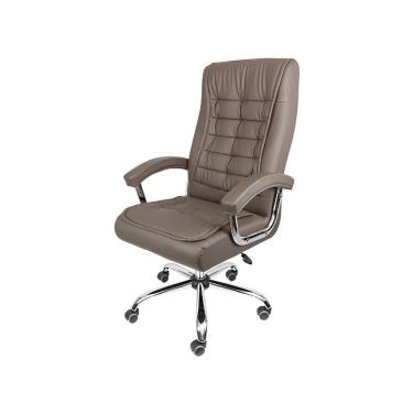 Imagem de Cadeira Presidente Office Oslo Rodízio com Molas Café