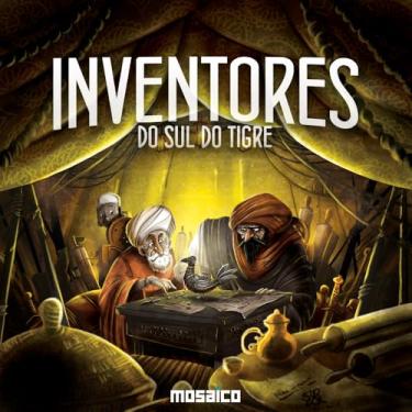 Imagem de Mosaico Jogos | Inventores do Sul do Tigres | Jogo de Tabuleiro Euro Último jogo da Trilogia "Sul do Tigres", crie os mais fantásticos projetos da era moderna! | 1 a 4 jogadores, 90-120 Minutos